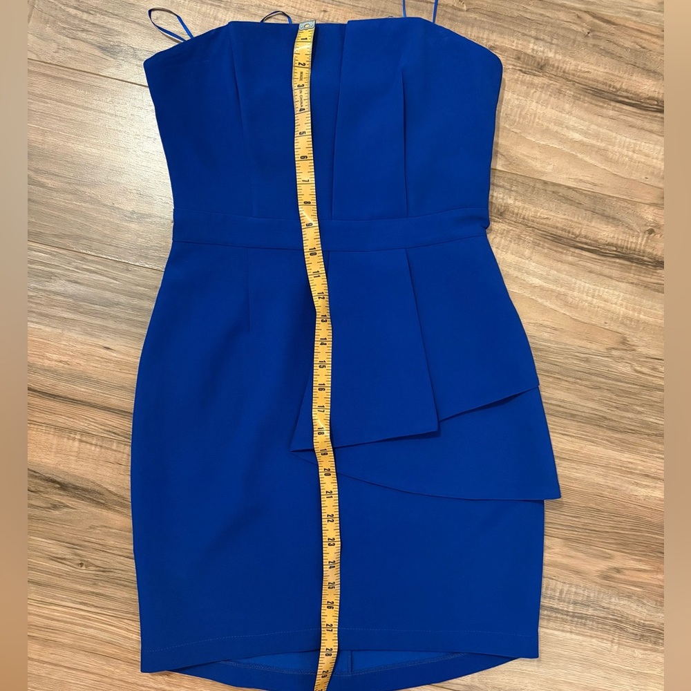 πHP π LuLuβs Royal Blue Peplum Dress πππ - Picture 8 of 9